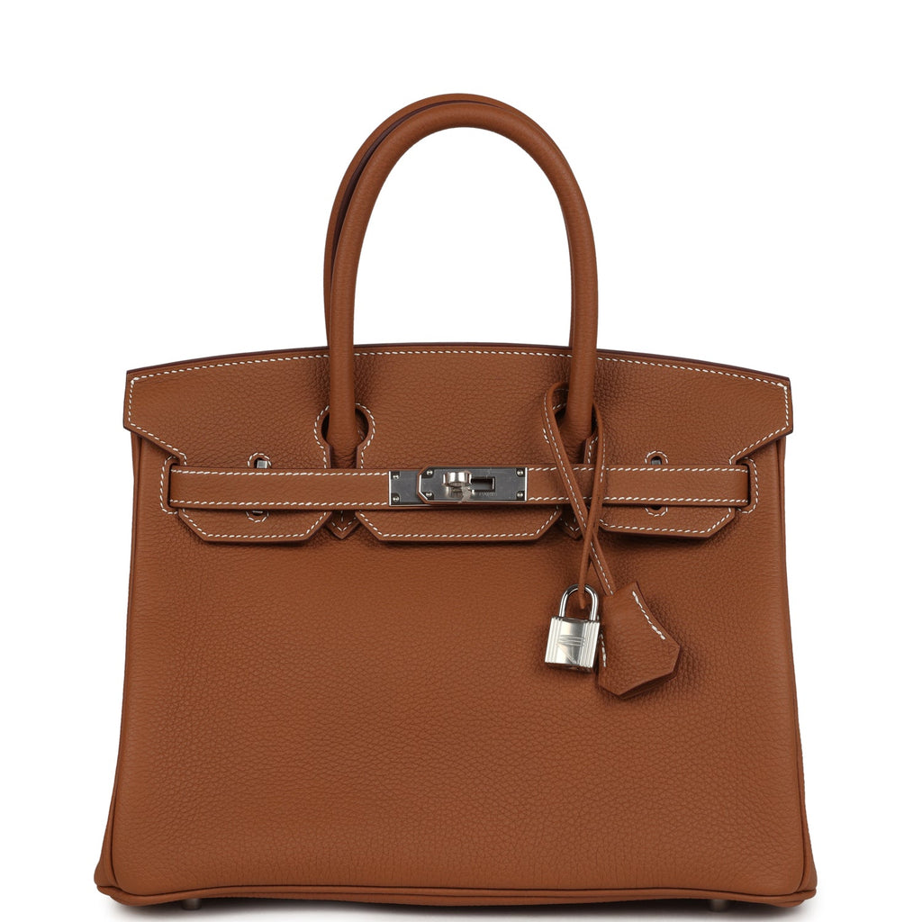 Birkin 30 Gold Togo Palladium Hardware Bag
