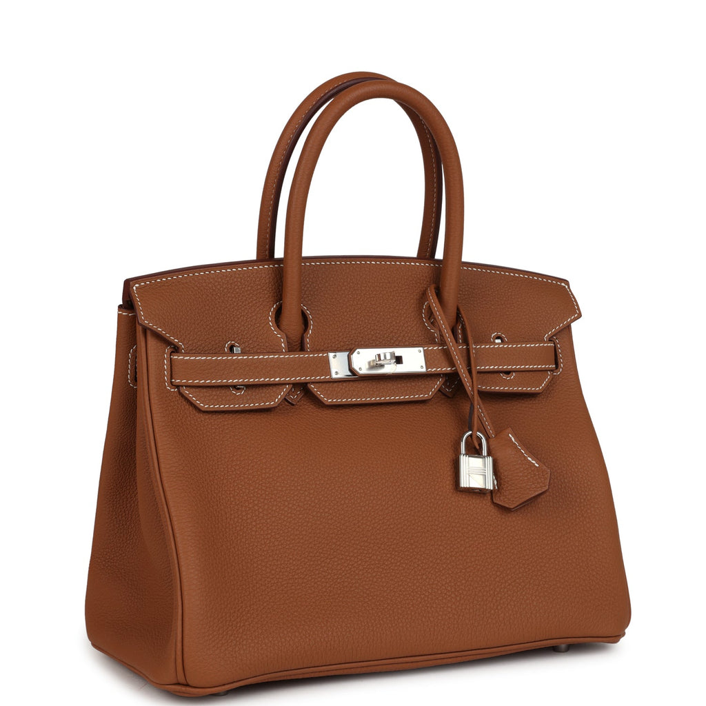 Birkin 30 Gold Togo Palladium Hardware Bag