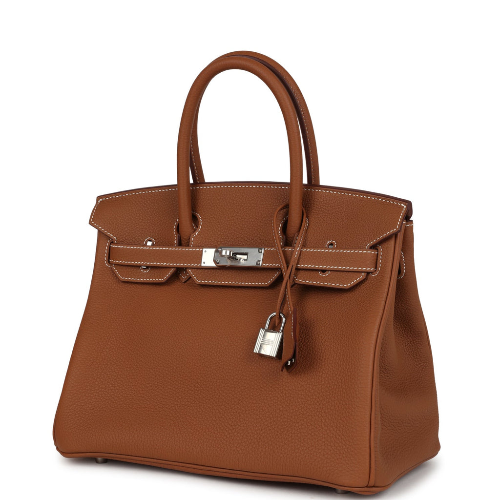 Birkin 30 Gold Togo Palladium Hardware Bag