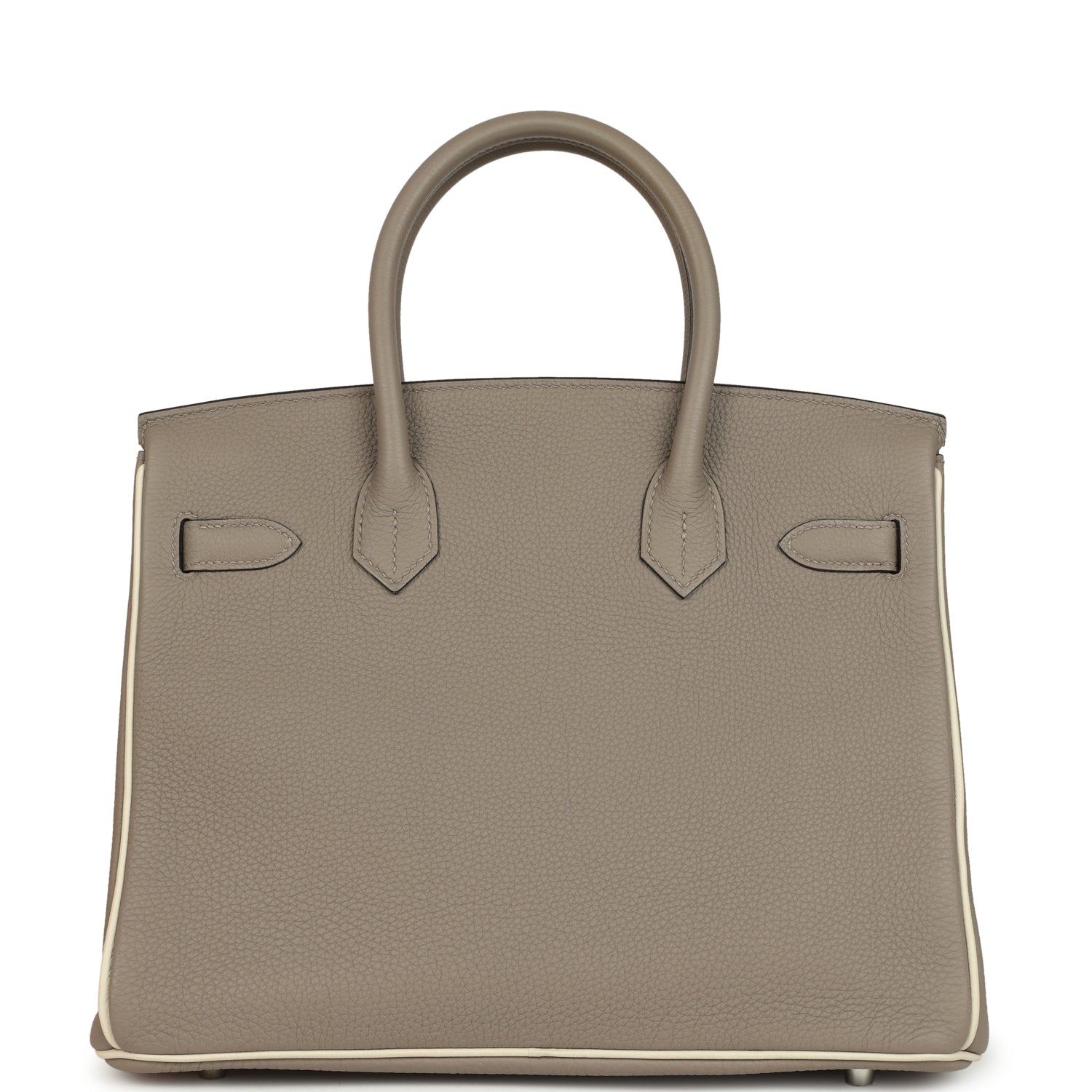 Birkin 30 Gris Asphalt and Craie Togo Palladium Hardware Bag