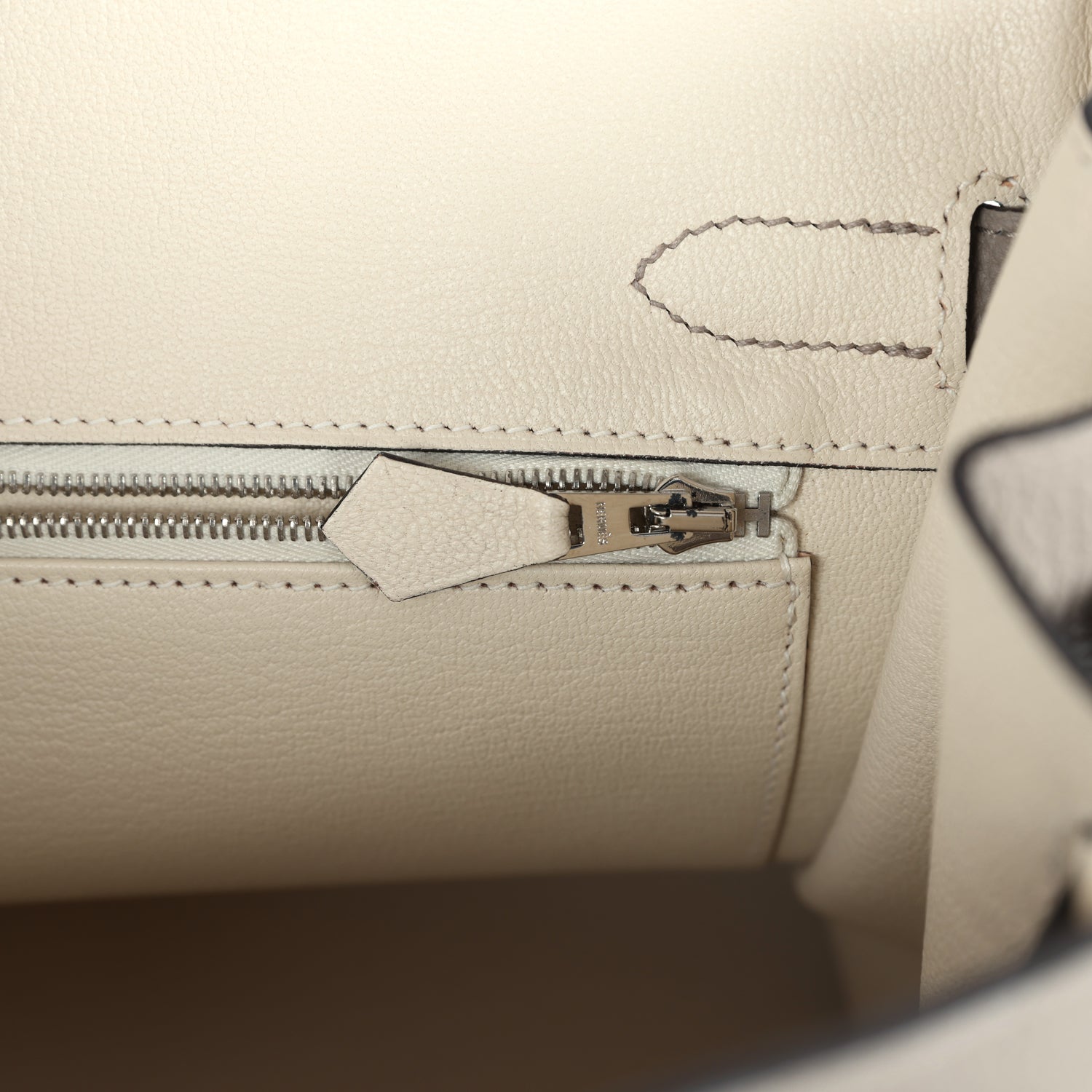 Birkin 30 Gris Asphalt and Craie Togo Palladium Hardware Bag