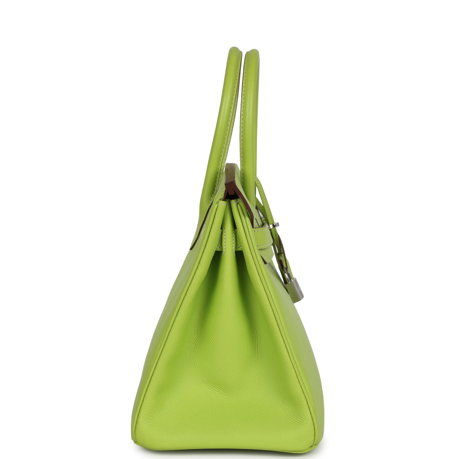 Birkin 30 Kiwi Candy Epsom Palladium Hardware Bag