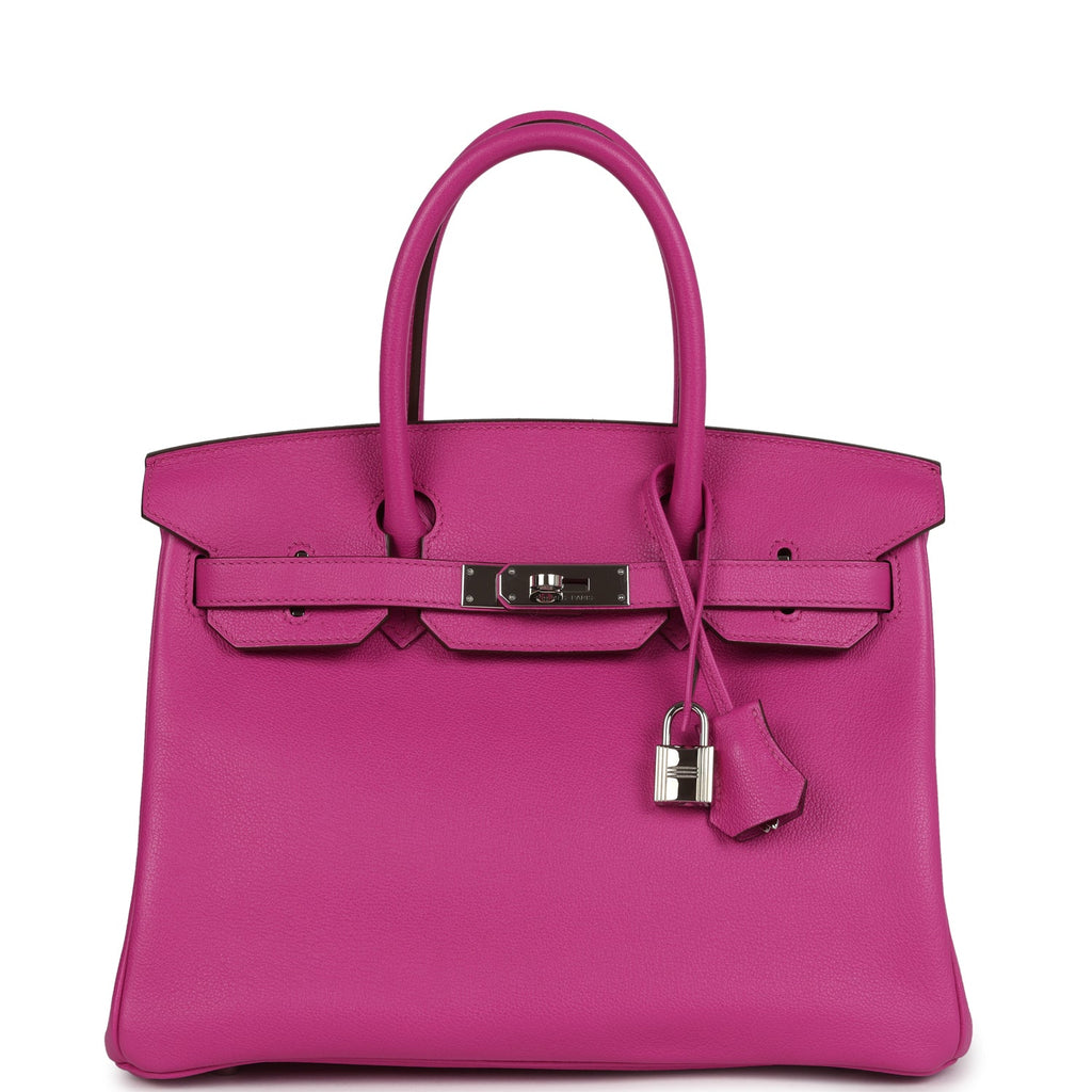 Birkin 30 Magnolia Novillo Palladium Hardware Bag