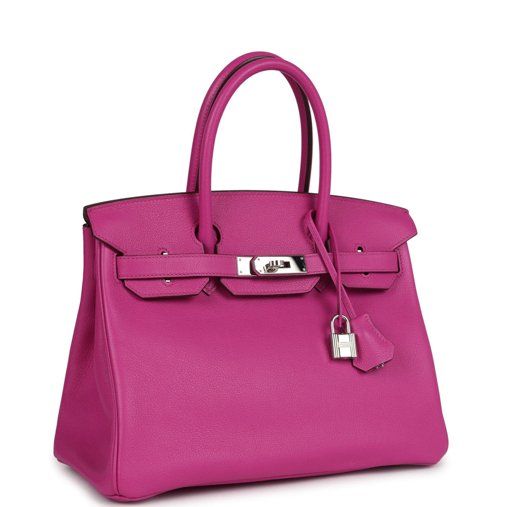 Birkin 30 Magnolia Novillo Palladium Hardware Bag