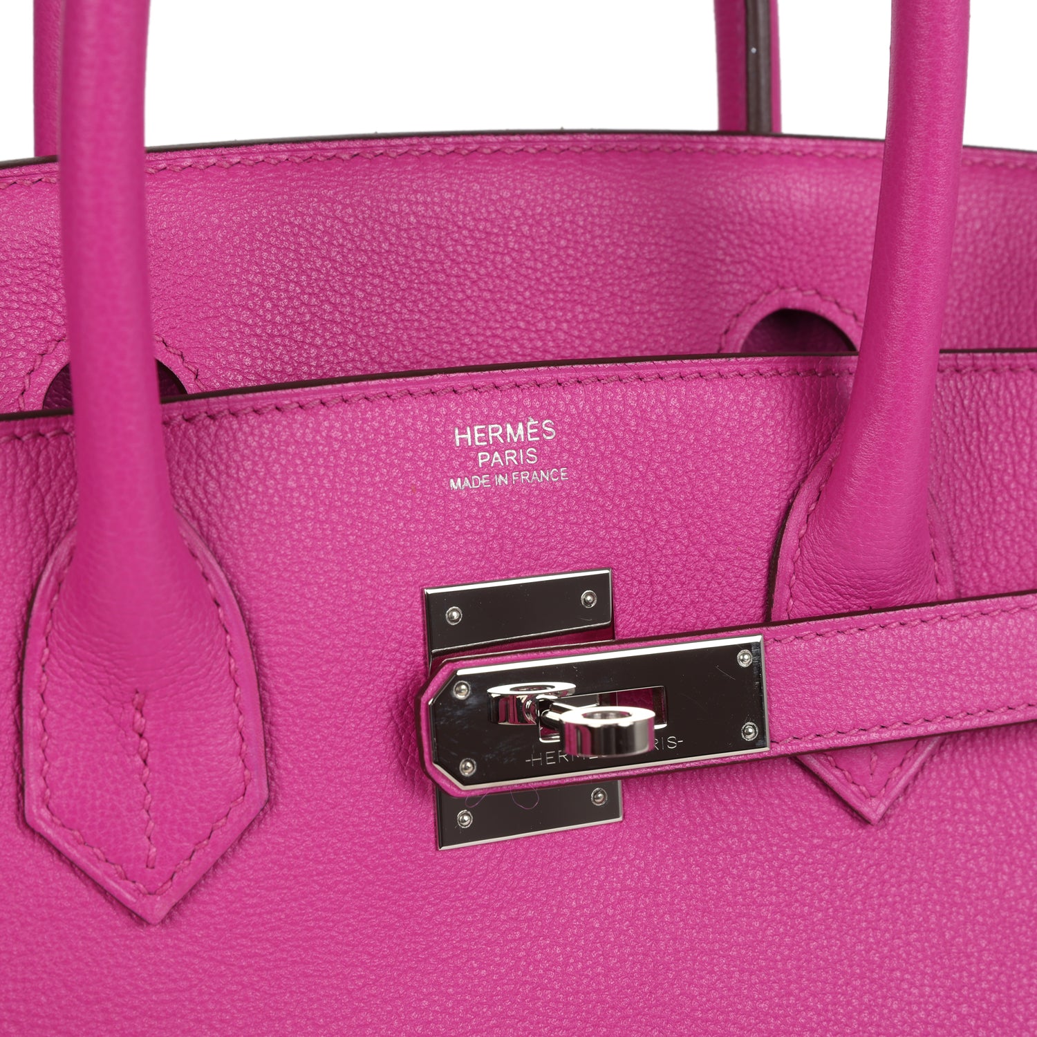 Birkin 30 Magnolia Novillo Palladium Hardware Bag