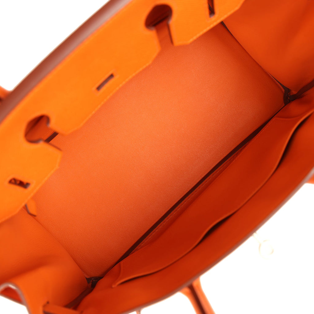 Birkin 30 Orange Epsom Palladium Hardware Bag