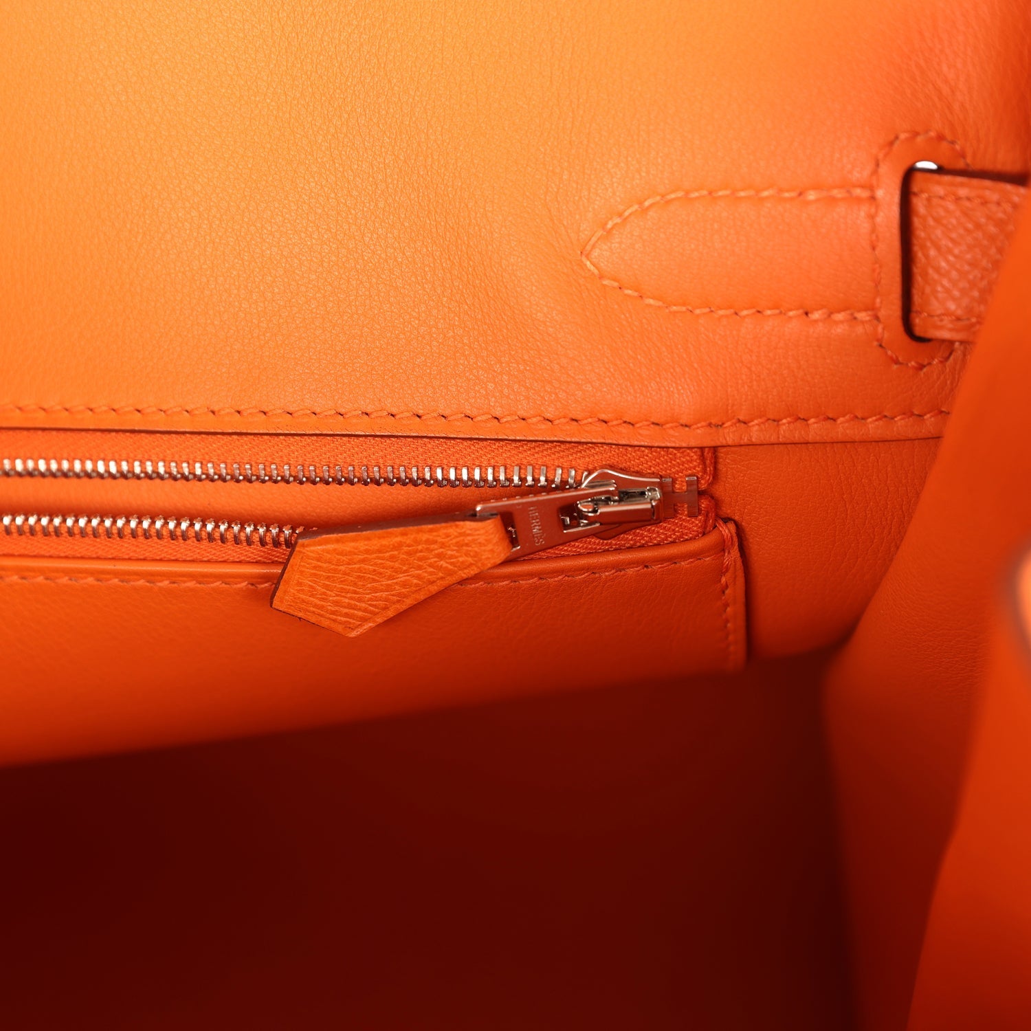 Birkin 30 Orange Epsom Palladium Hardware Bag