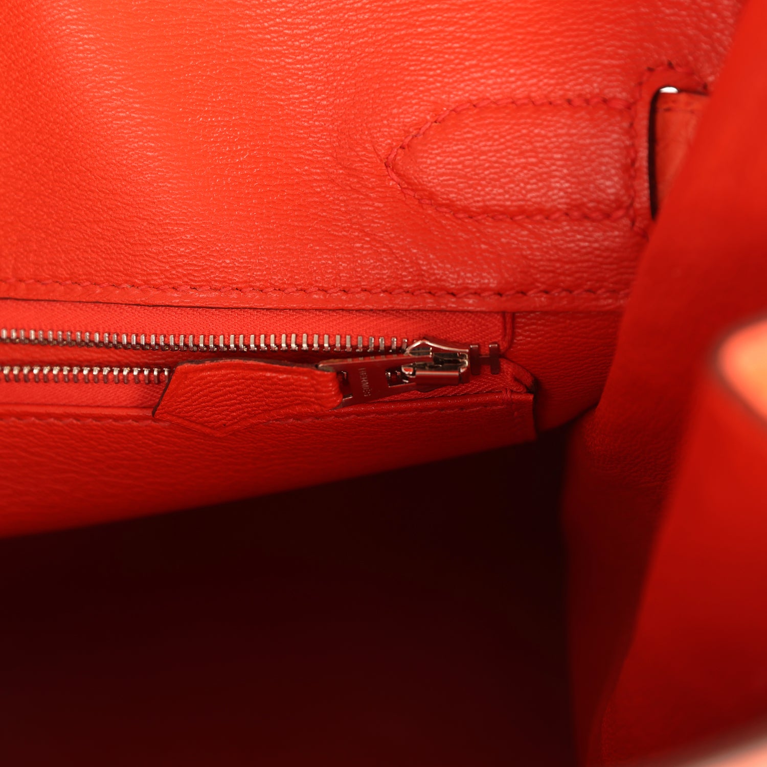 Birkin 30 Orange Poppy Matte Alligator Palladium Hardware Bag