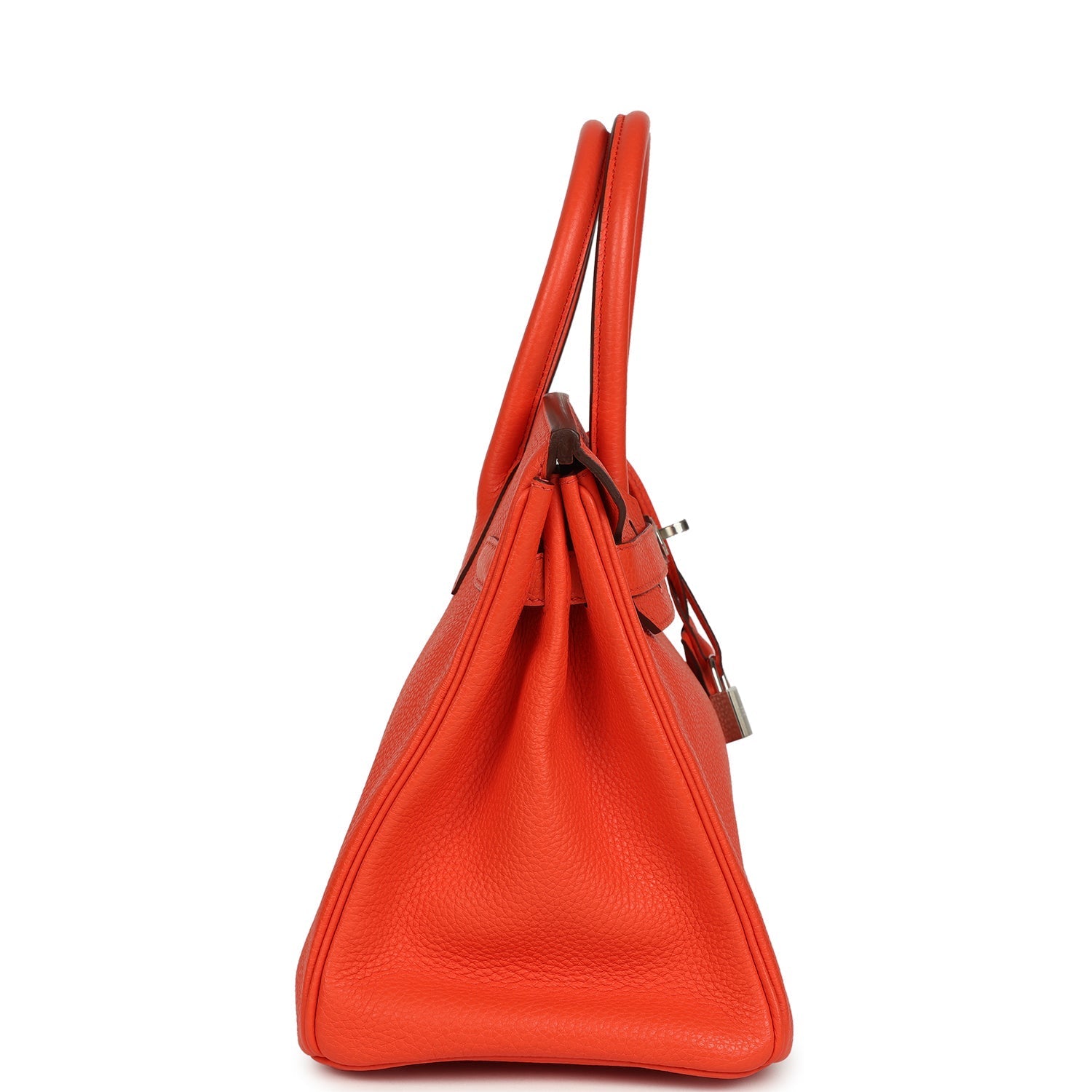Birkin 30 Orange Poppy Togo Palladium Hardware Bag