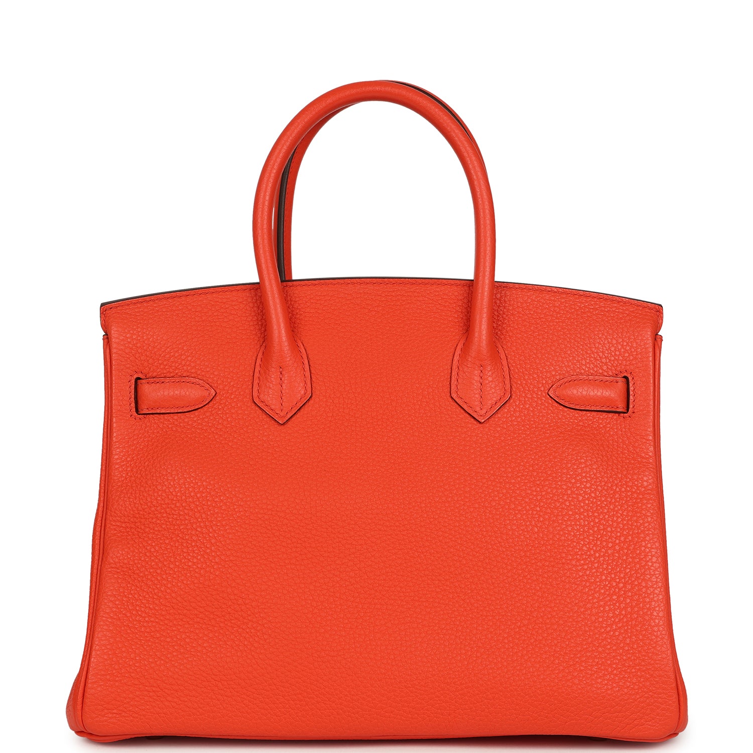 Birkin 30 Orange Poppy Togo Palladium Hardware Bag