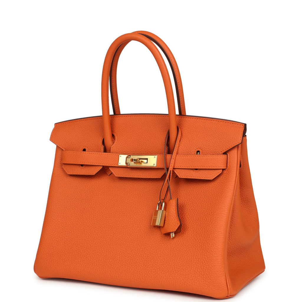 Birkin 30 Orange Togo Gold Hardware Bag