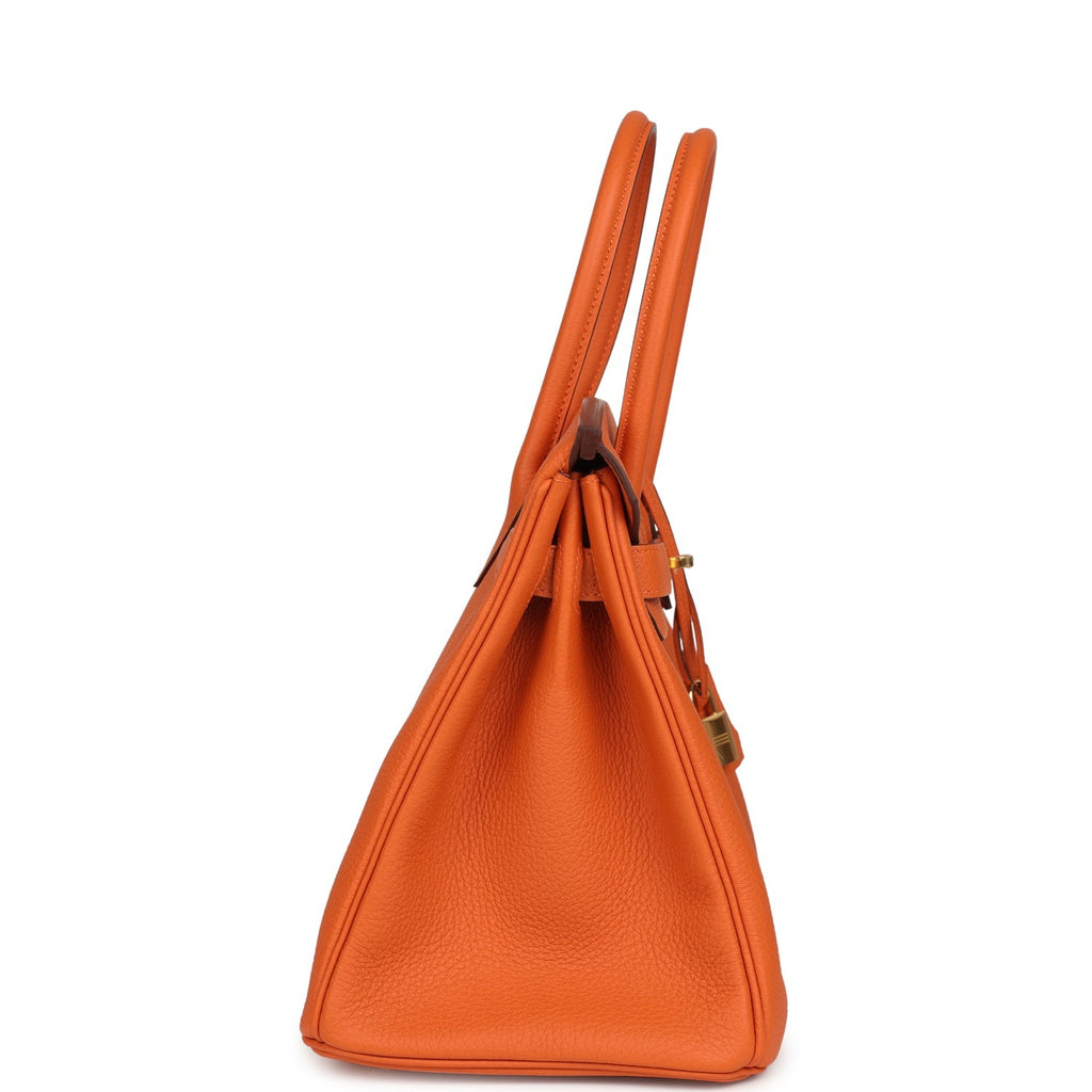 Birkin 30 Orange Togo Gold Hardware Bag