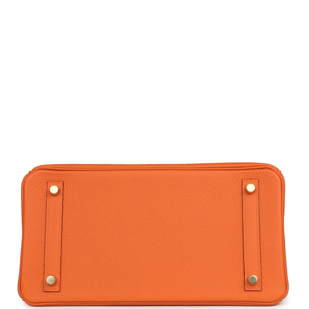 Birkin 30 Orange Togo Gold Hardware Bag
