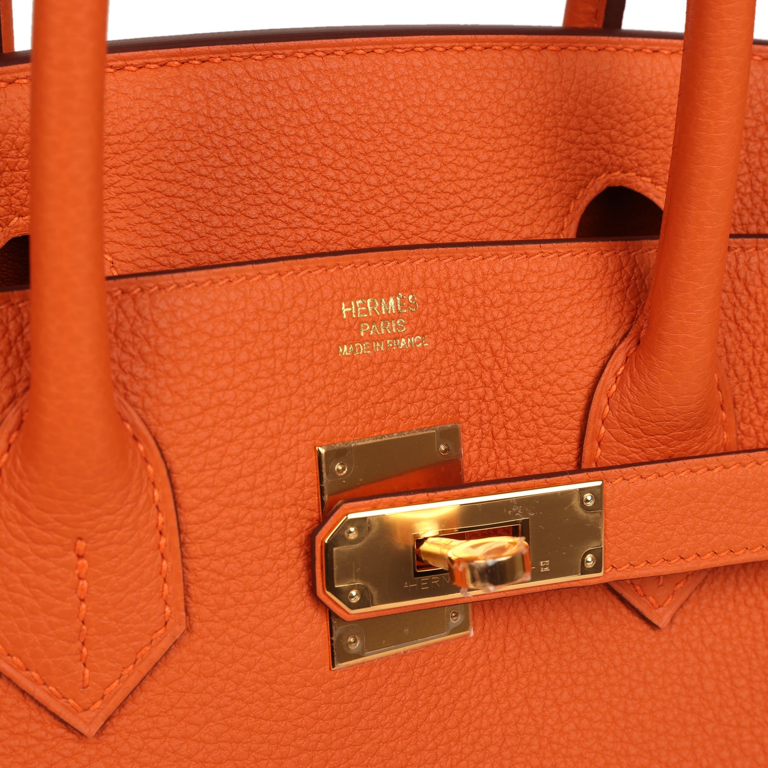 Birkin 30 Orange Togo Gold Hardware Bag