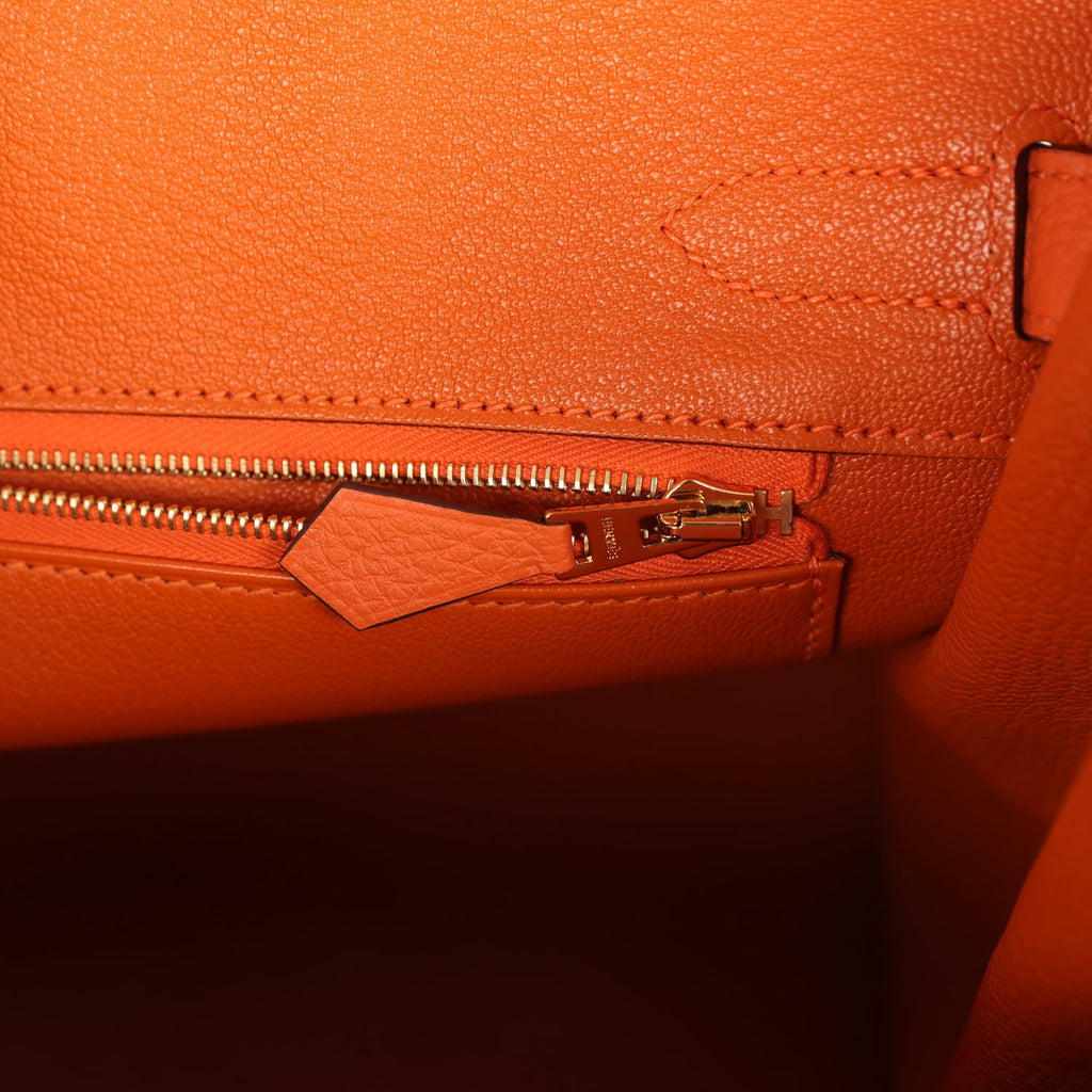 Birkin 30 Orange Togo Gold Hardware Bag