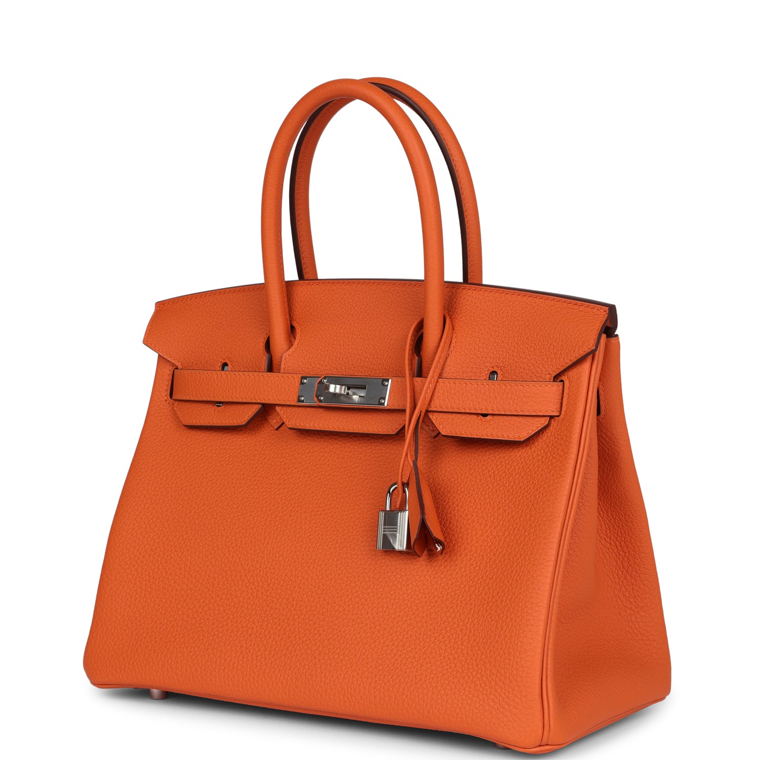 Birkin 30 Orange Togo Palladium Hardware Bag
