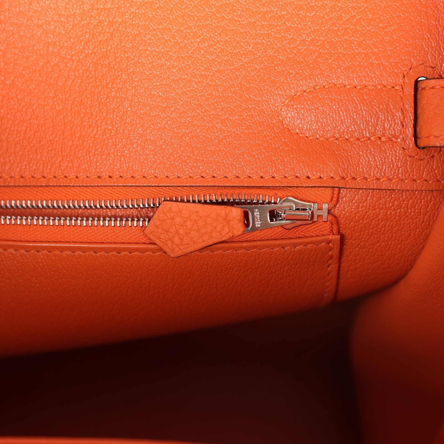 Birkin 30 Orange Togo Palladium Hardware Bag