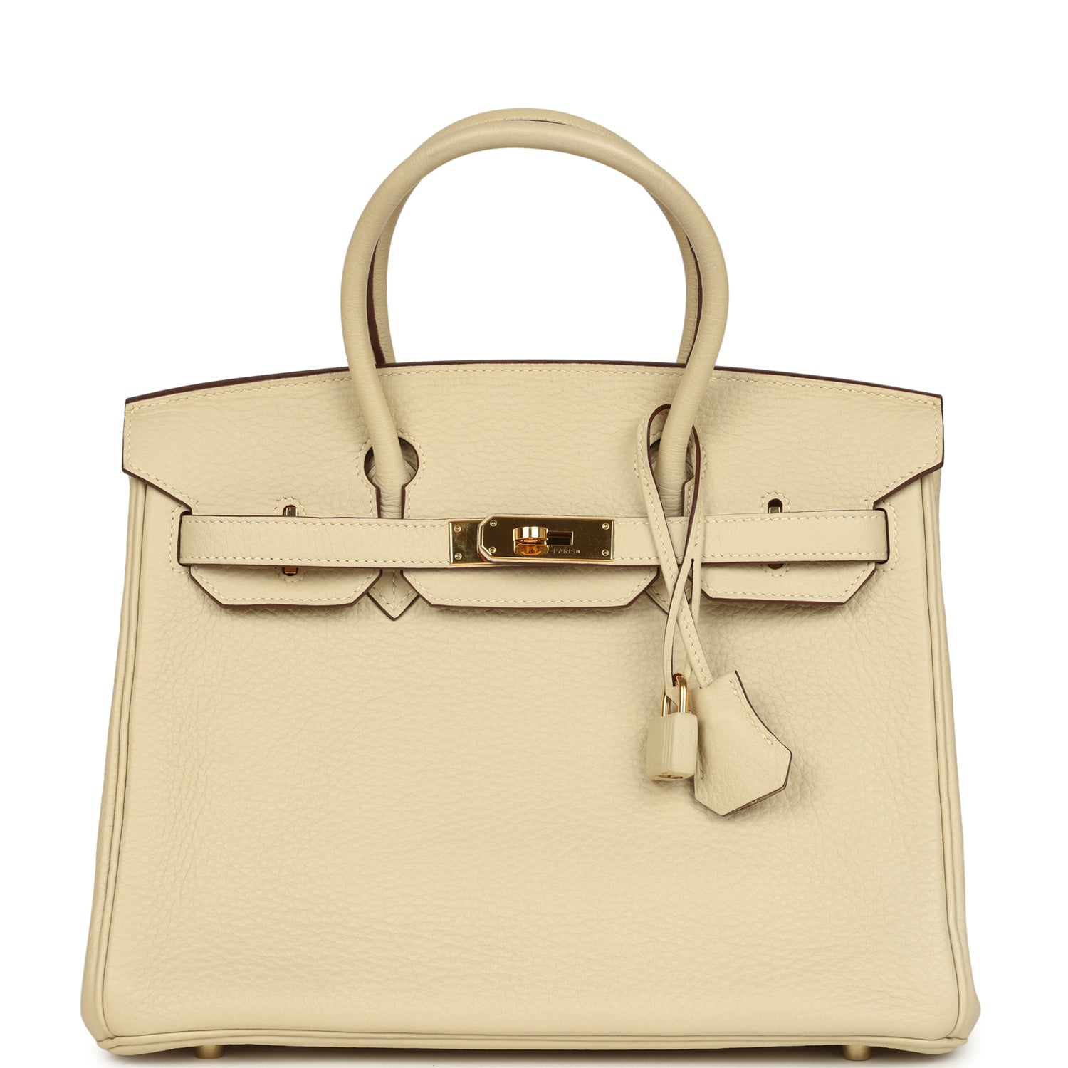 Birkin 30 Parchemin Clemence Gold Hardware Bag