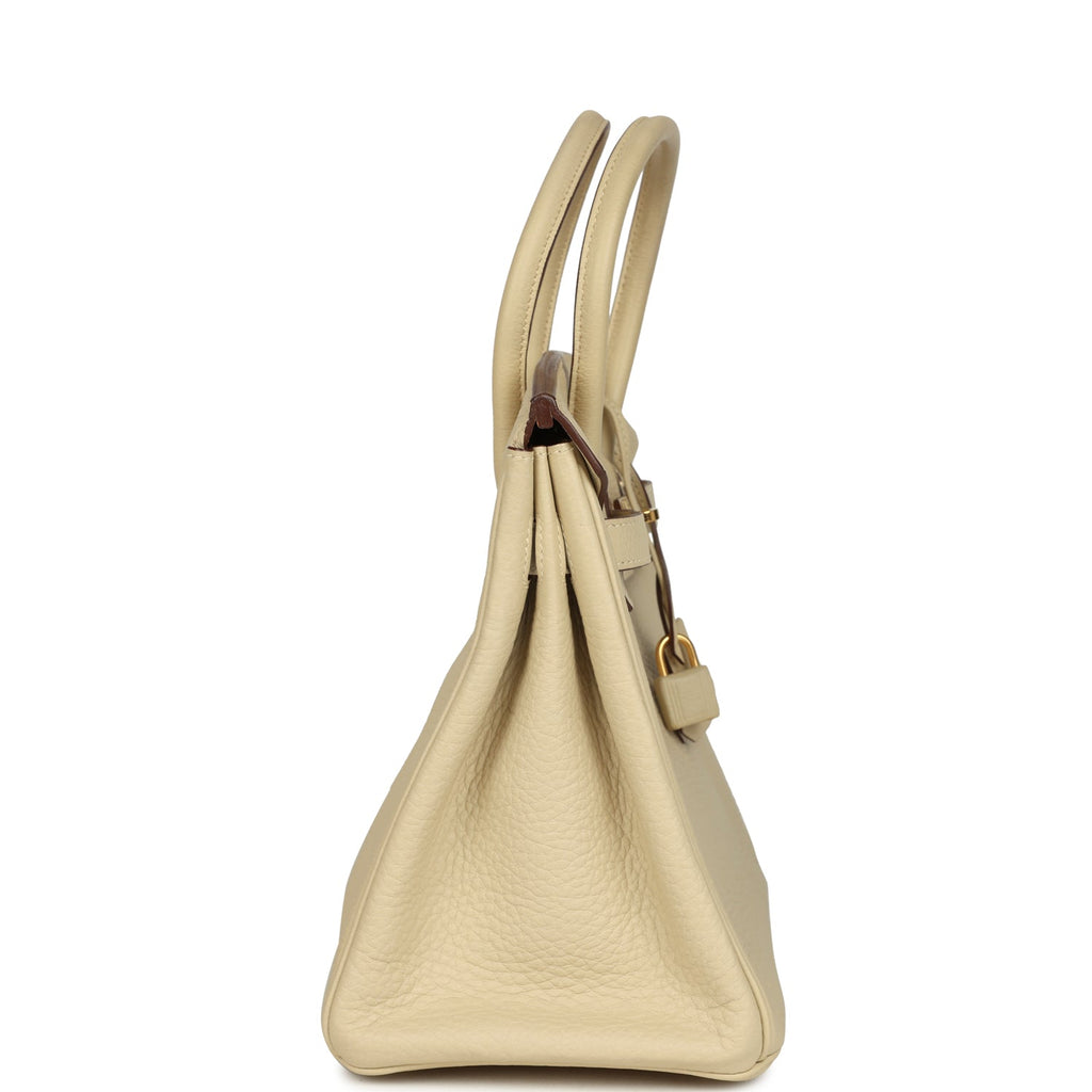 Birkin 30 Parchemin Clemence Gold Hardware Bag