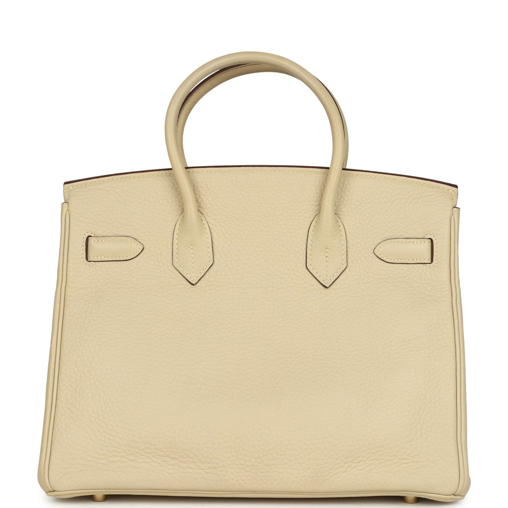 Birkin 30 Parchemin Clemence Gold Hardware Bag