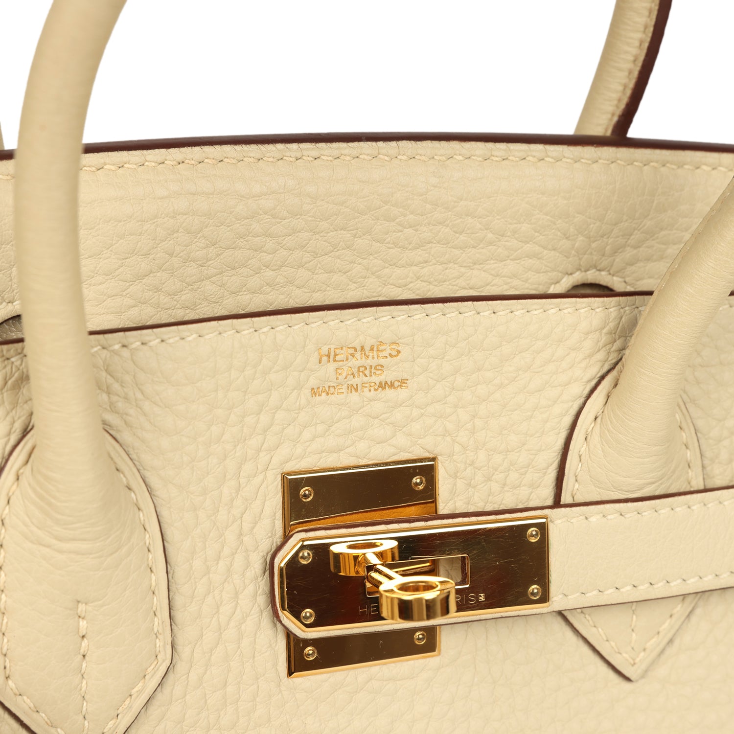 Birkin 30 Parchemin Clemence Gold Hardware Bag