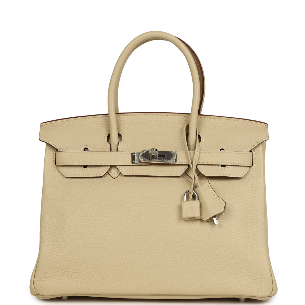 Birkin 30 Parchemin Clemence Palladium Hardware Bag