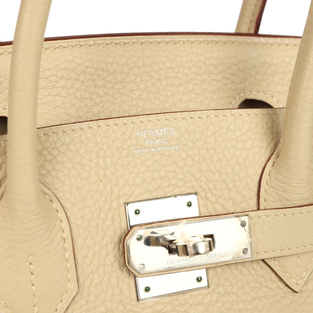 Birkin 30 Parchemin Clemence Palladium Hardware Bag