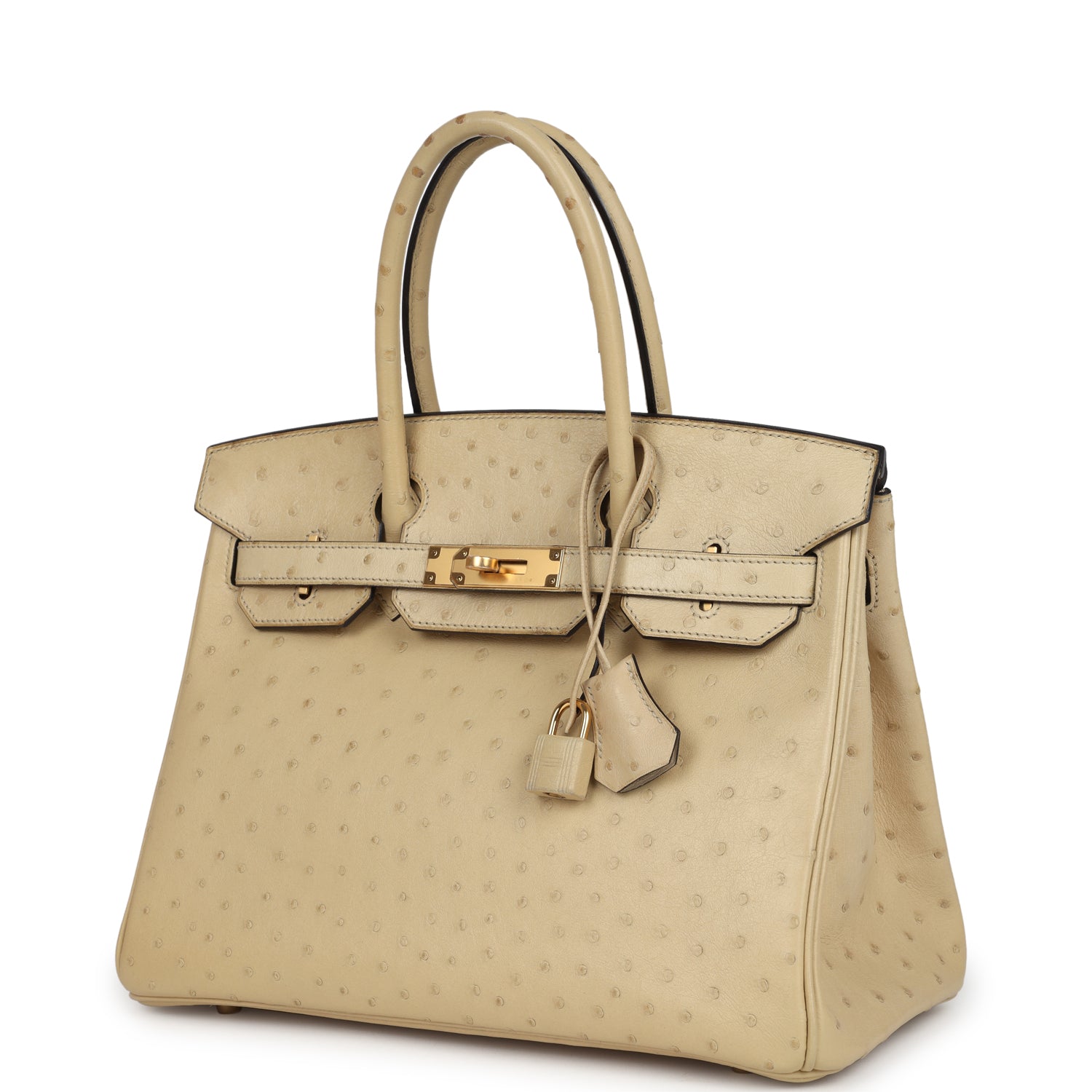 Birkin 30 Parchemin Ostrich Gold Hardware Bag