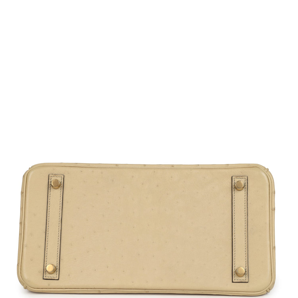 Birkin 30 Parchemin Ostrich Gold Hardware Bag