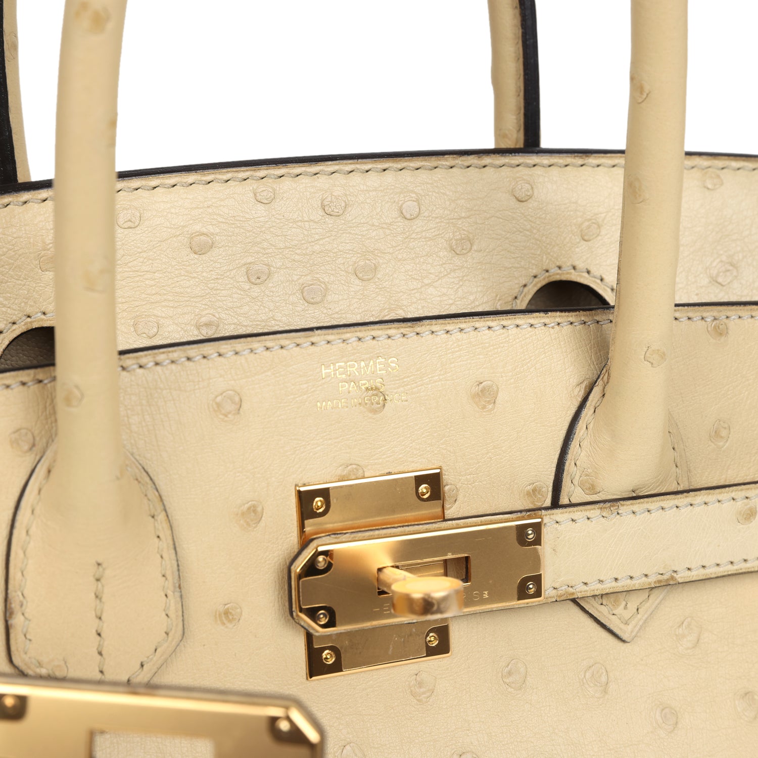 Birkin 30 Parchemin Ostrich Gold Hardware Bag