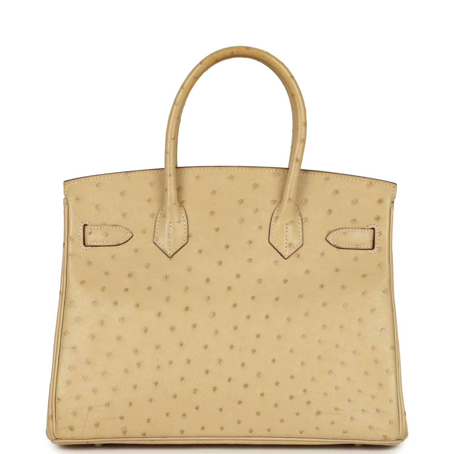 Birkin 30 Parchemin Ostrich Palladium Hardware Bag