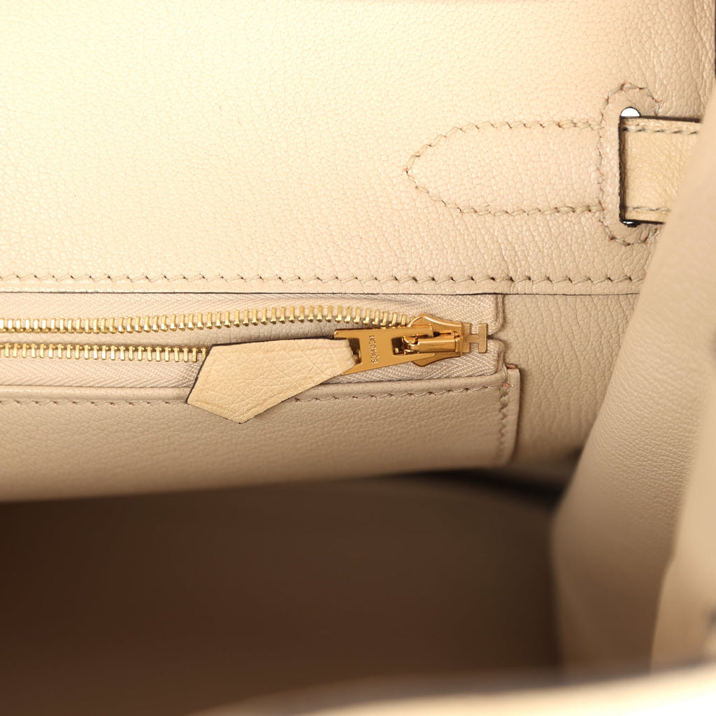 Birkin 30 Parchemin Ostrich Rose Gold Hardware Bag