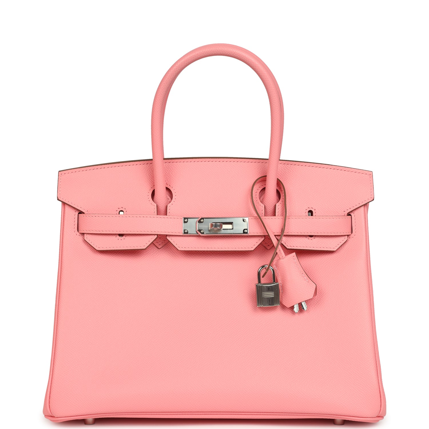 Birkin 30 Rose Confetti Epsom Palladium Hardware Bag
