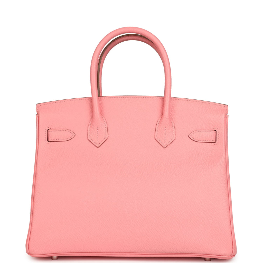Birkin 30 Rose Confetti Epsom Palladium Hardware Bag