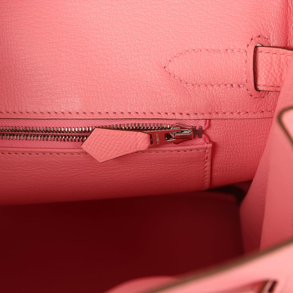 Birkin 30 Rose Confetti Epsom Palladium Hardware Bag