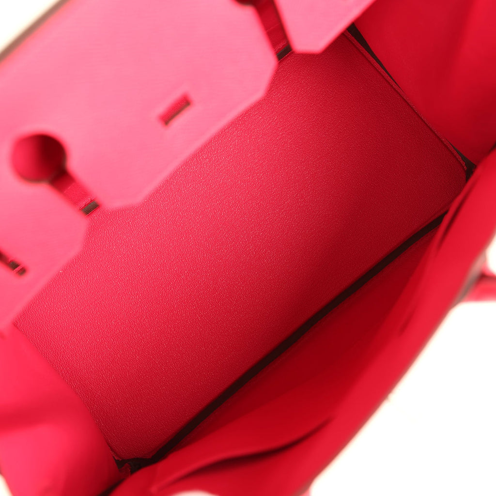 Birkin 30 Rose Extreme Epsom Palladium Hardware Bag