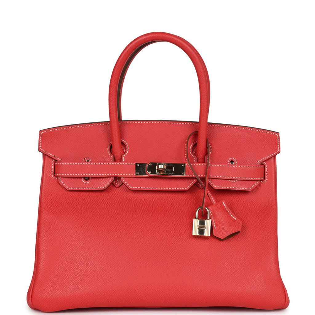 Birkin 30 Rose Jaipur Candy Epsom Permabrass Hardware Bag
