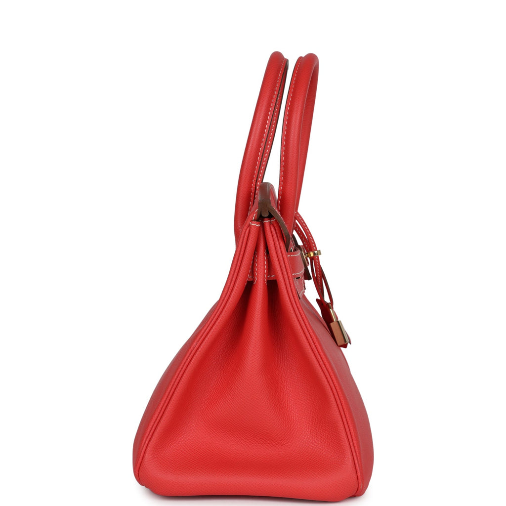 Birkin 30 Rose Jaipur Candy Epsom Permabrass Hardware Bag