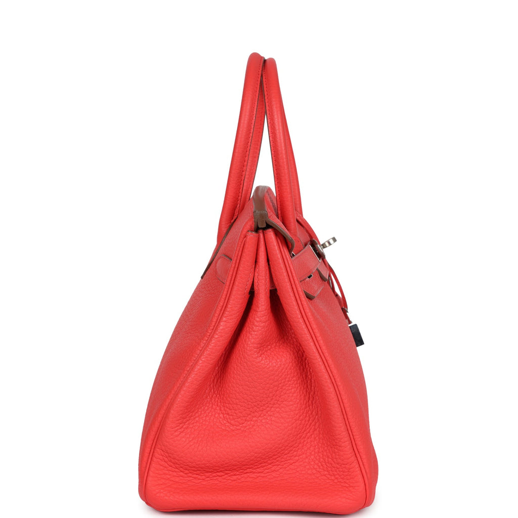 Birkin 30 Rose Jaipur Clemence Palladium Hardware Bag