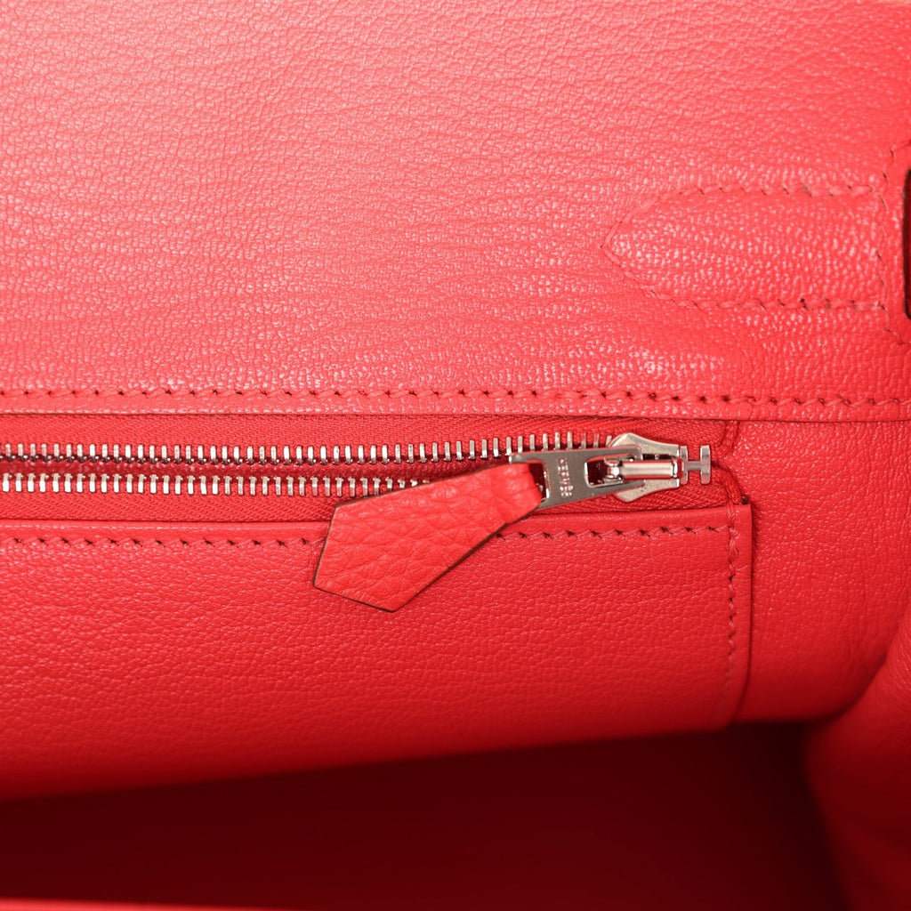 Birkin 30 Rose Jaipur Clemence Palladium Hardware Bag