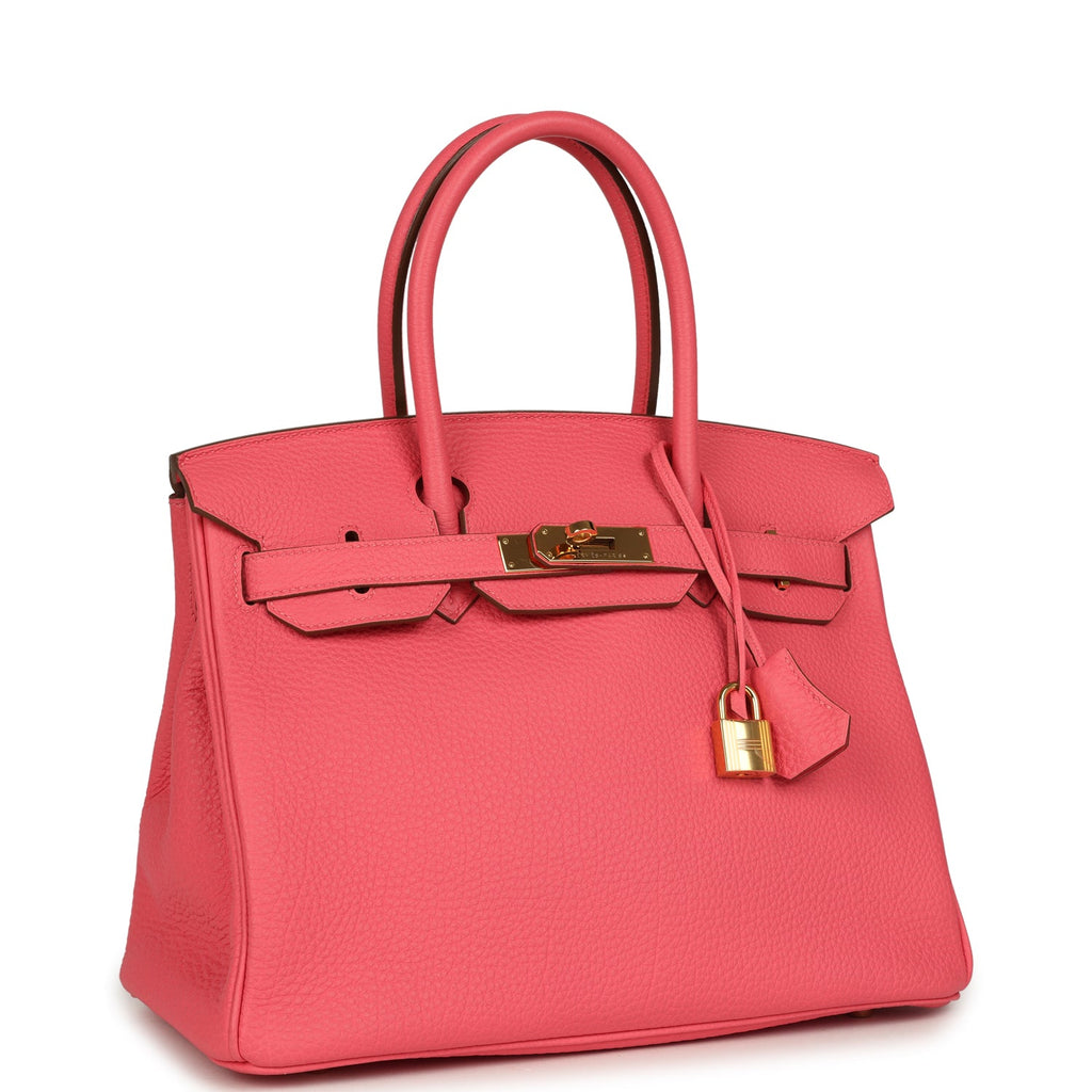 Birkin 30 Rose Lipstick Togo Gold Hardware Bag