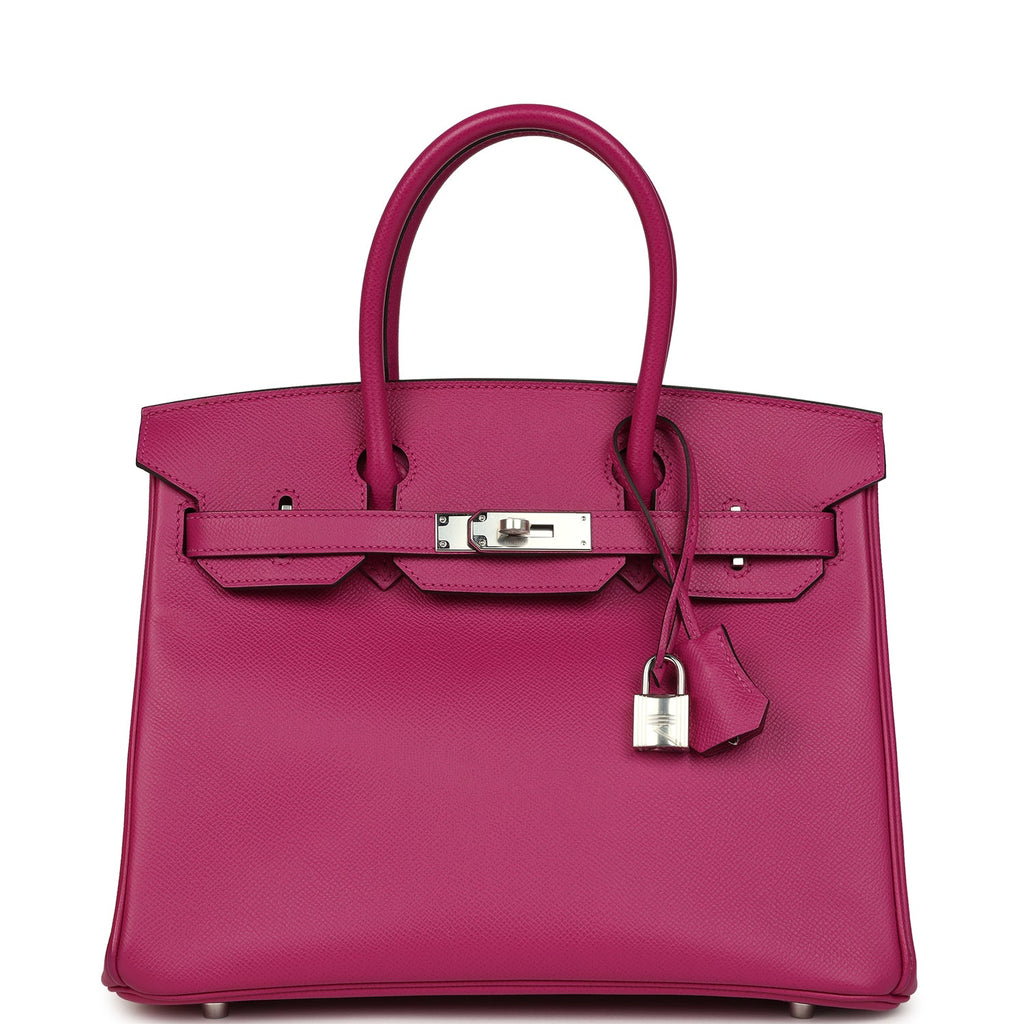 Birkin 30 Rose Poupre Epsom Palladium Hardware Bag