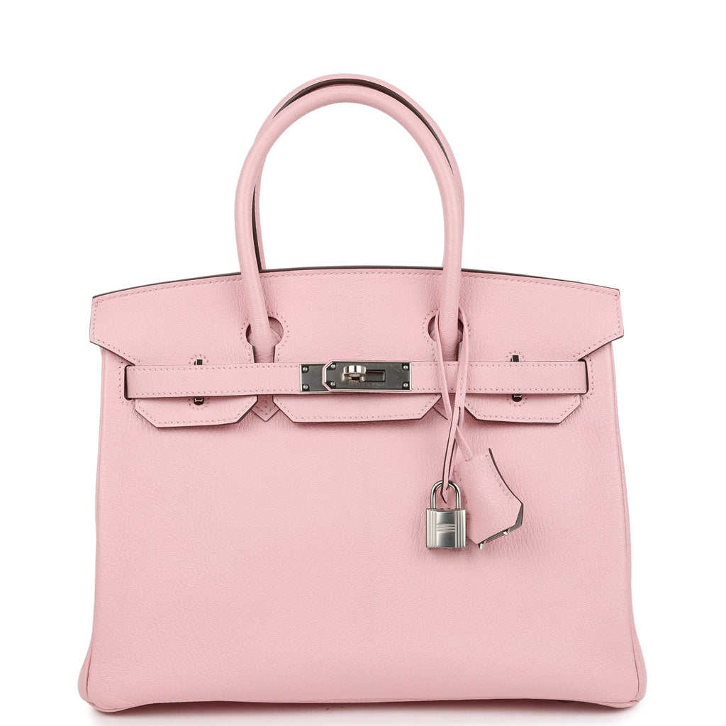 Birkin 30 Rose Sakura Verso Chèvre Palladium Hardware Bag