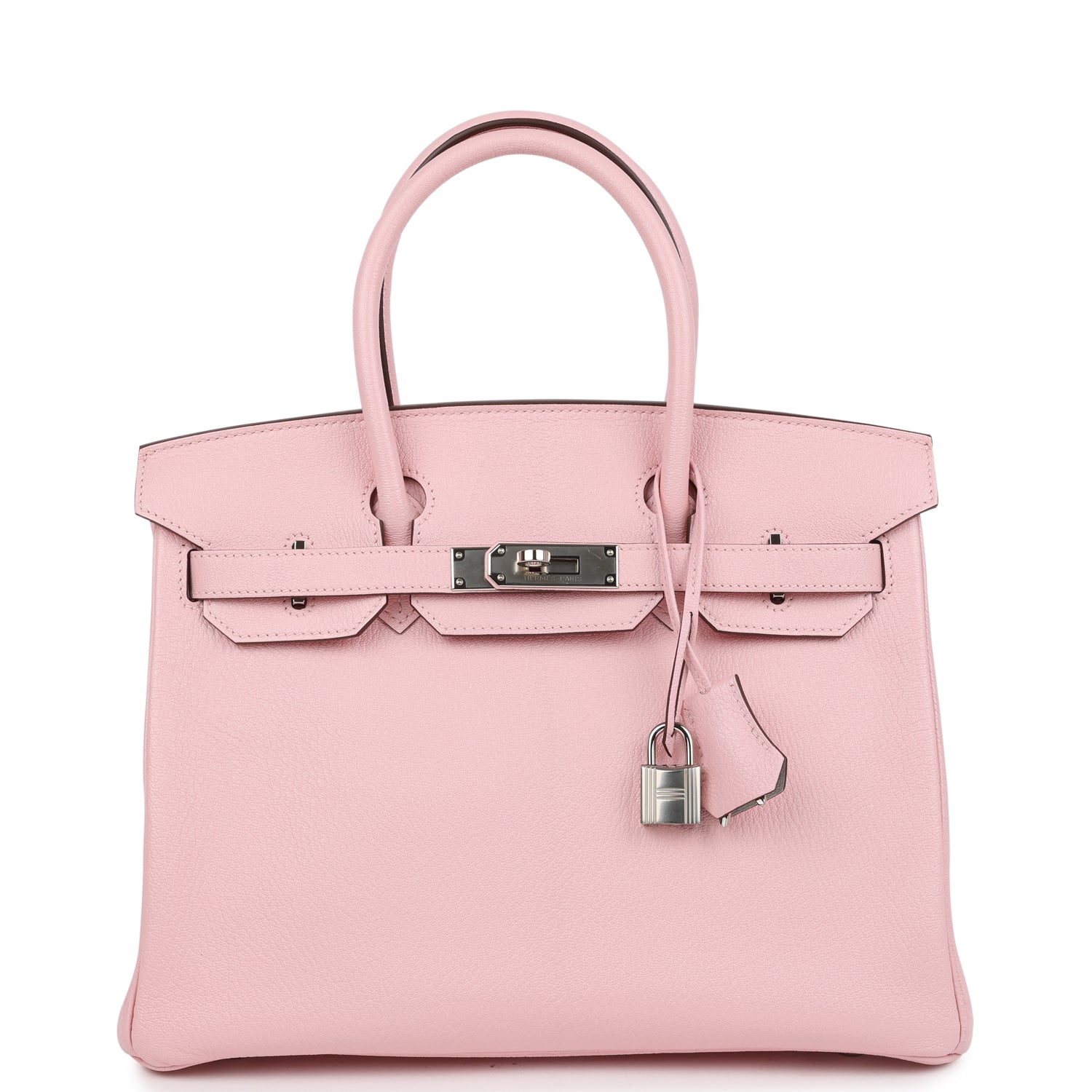 Birkin 30 Rose Sakura Verso Chèvre Palladium Hardware Bag