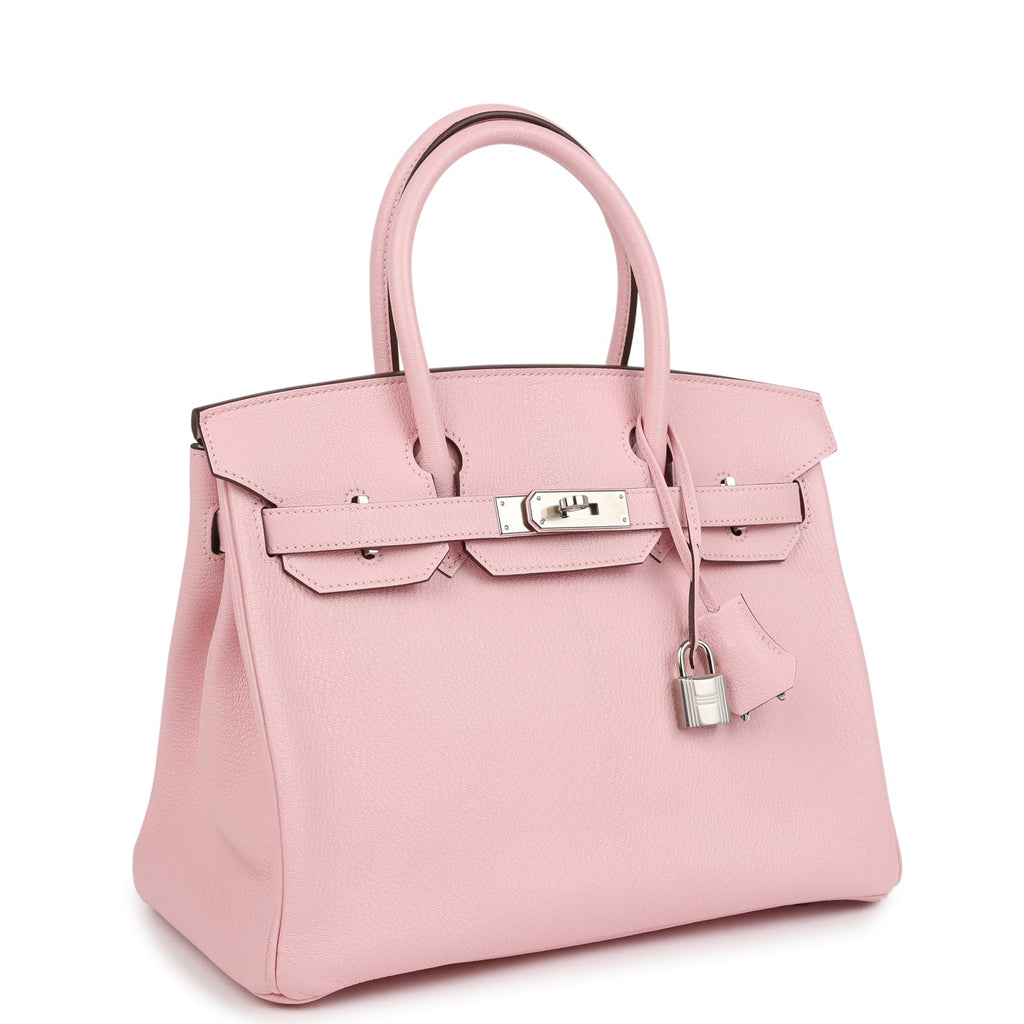 Birkin 30 Rose Sakura Verso Chèvre Palladium Hardware Bag