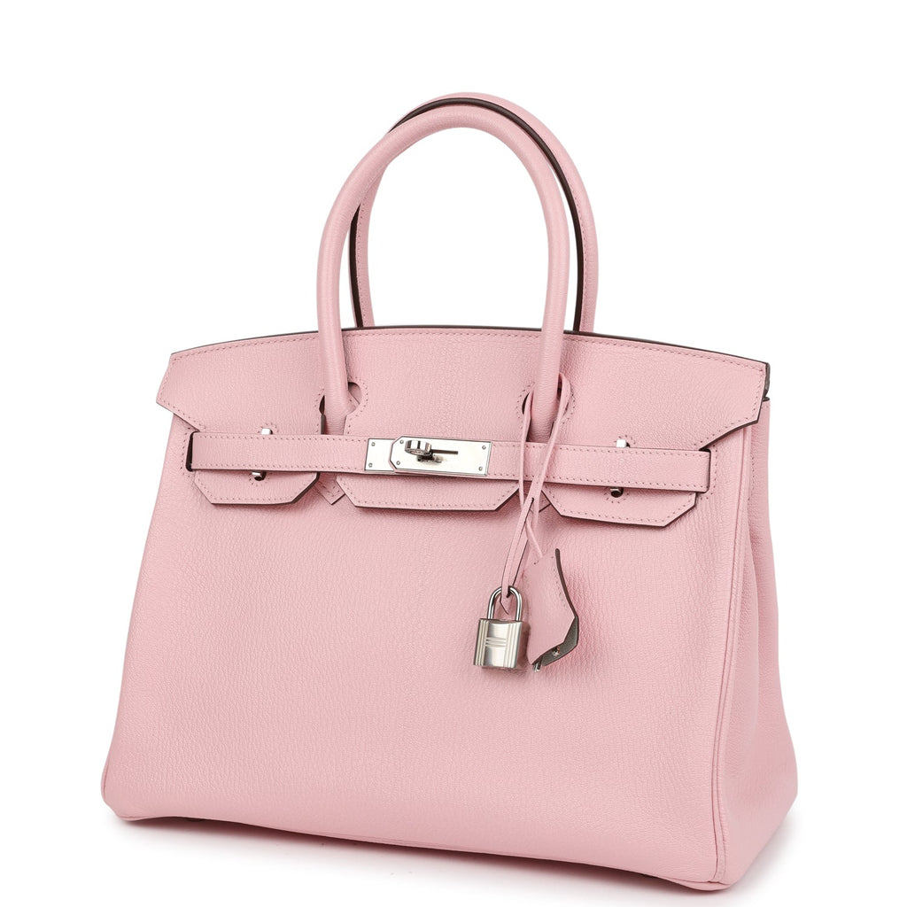 Birkin 30 Rose Sakura Verso Chèvre Palladium Hardware Bag