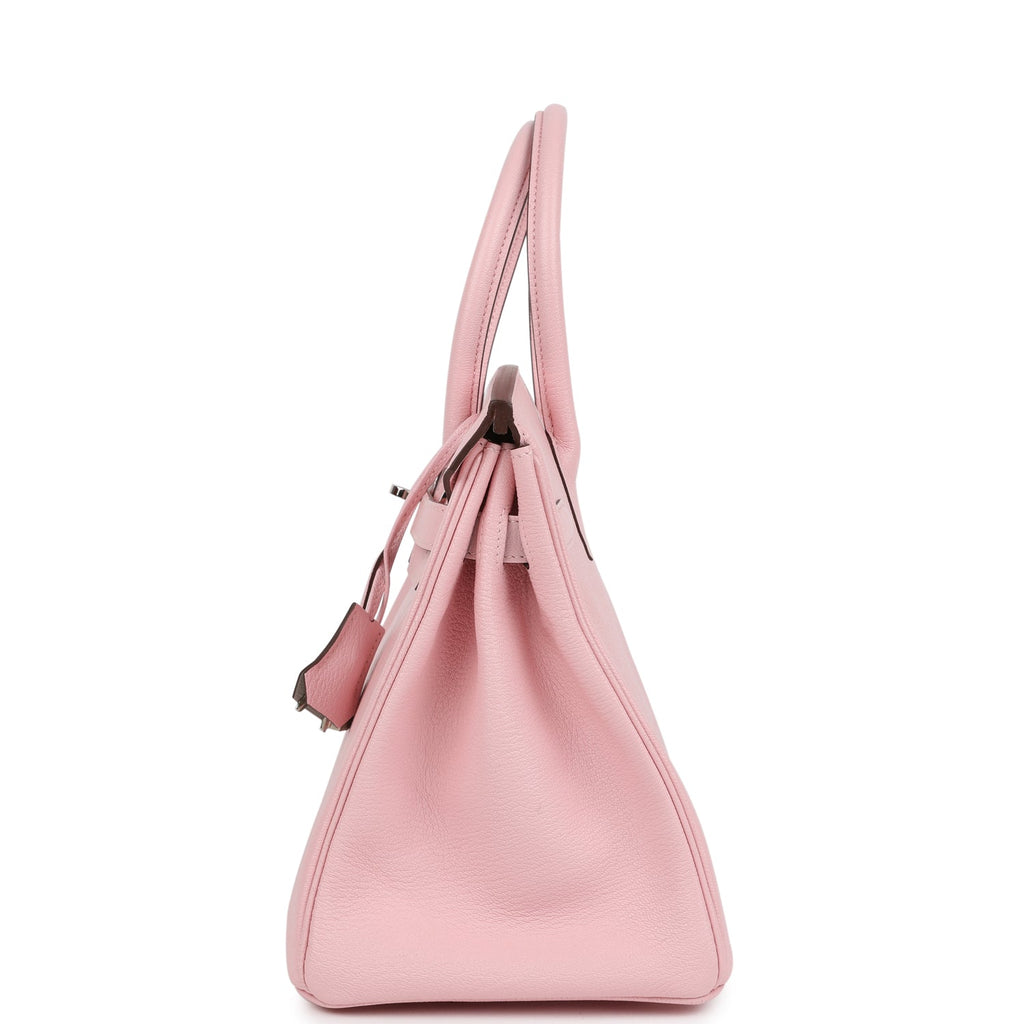 Birkin 30 Rose Sakura Verso Chèvre Palladium Hardware Bag