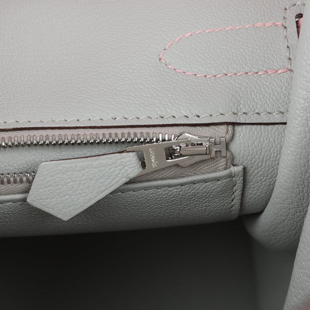 Birkin 30 Rose Sakura Verso Chèvre Palladium Hardware Bag