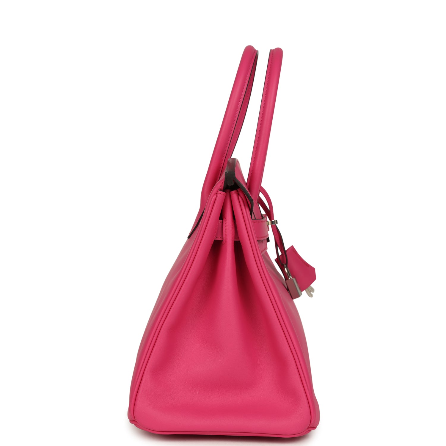 Birkin 30 Rose Shocking Swift Palladium Hardware Bag