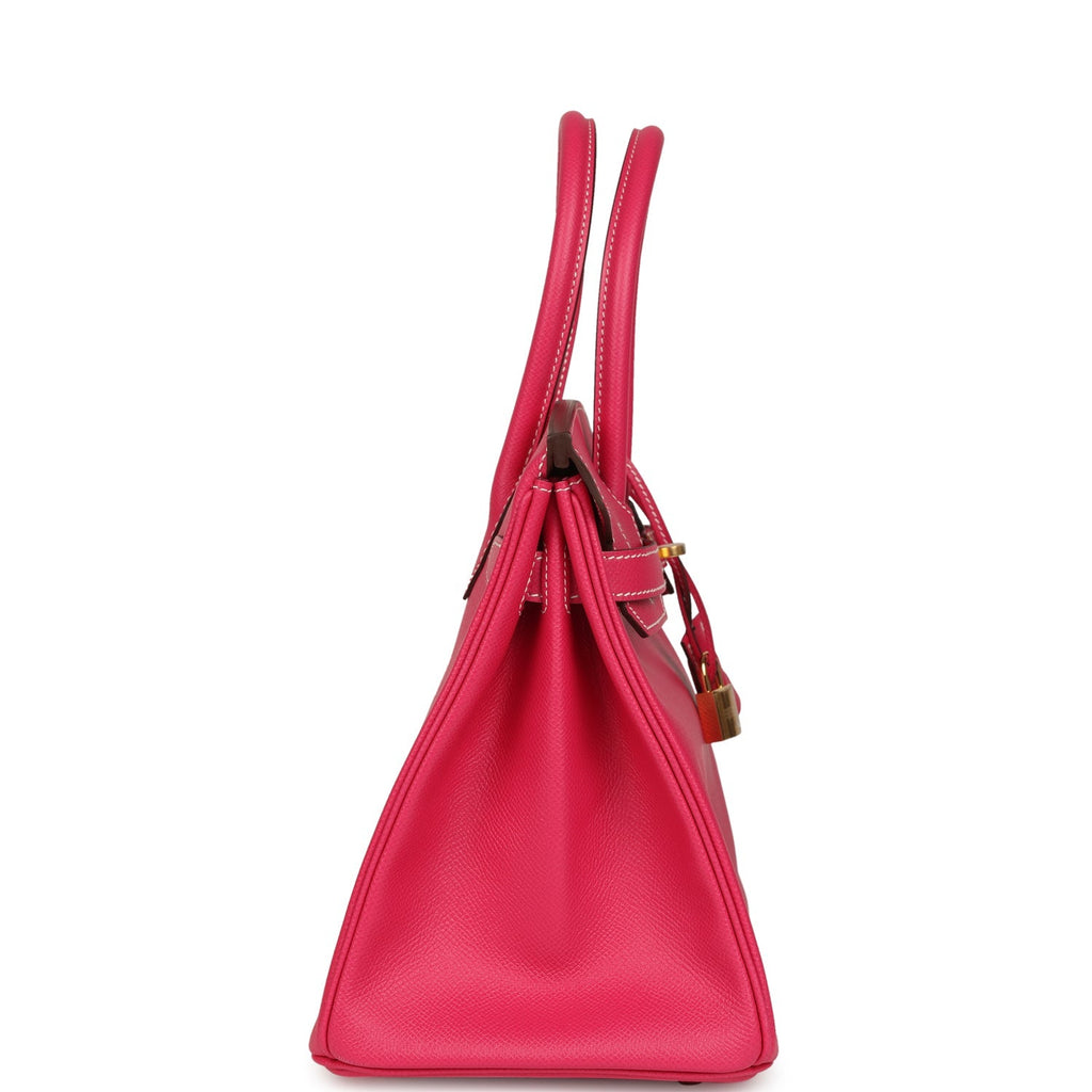 Birkin 30 Rose Tyrien Epsom Gold Hardware Bag